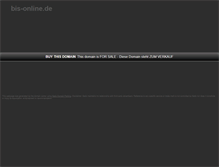 Tablet Screenshot of bis-online.de